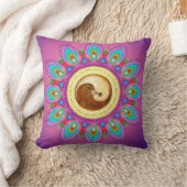 Peace & Harmony taucht mit psychedelischer Mandala Kissen (Decke)