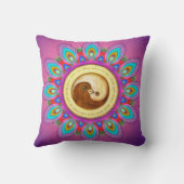Peace & Harmony taucht mit psychedelischer Mandala Kissen (Rückseite)