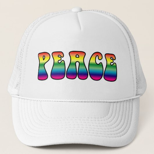 Peace Hat Truckerkappe (Vorderseite)