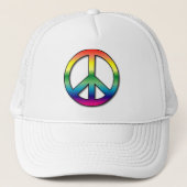 Peace Hat Truckerkappe (Vorderseite)