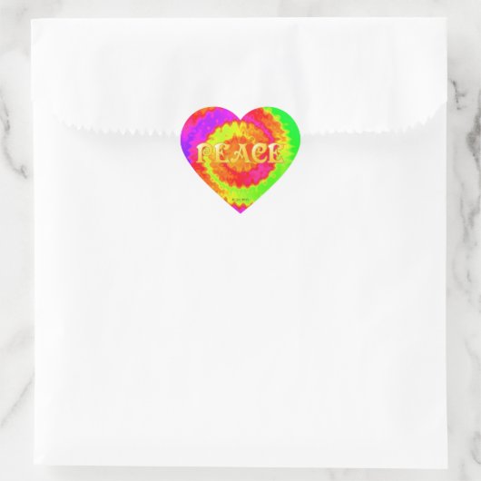 Peace Heart Stickers (Tasche)
