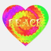Peace Heart Stickers (Vorderseite)