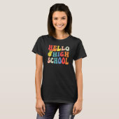 Peace Hello High School Lehrerin Studentin T-Shirt (Vorne ganz)