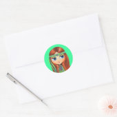 Peace Hippie Doll Sticker (Umschlag)