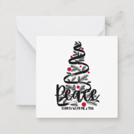 Peace Holiday Card Mitteilungskarte