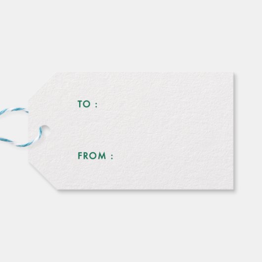 Peace Holiday-Geschenk-Tag Geschenkanhänger (Rückseite Horizontal)