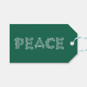 Peace Holiday-Geschenk-Tag Geschenkanhänger (Vorderseite (Horizontal))