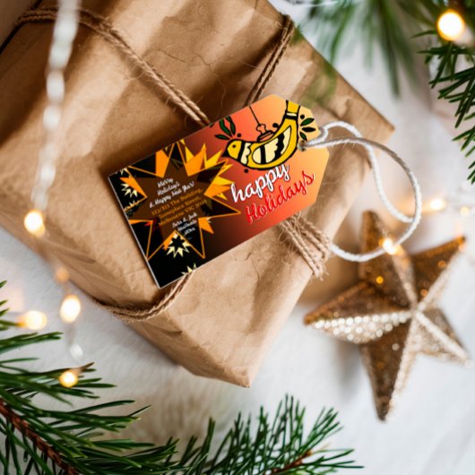 Peace Holidays Stars Greetings Geschenkanhänger