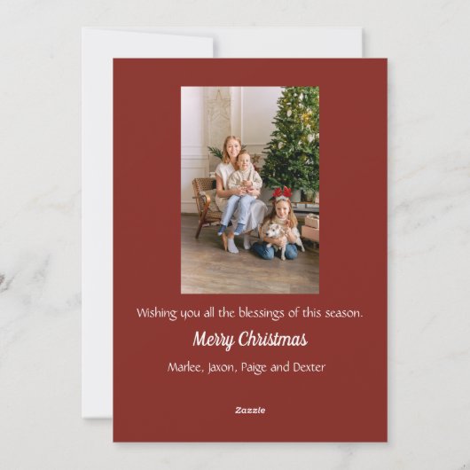 Peace Hope Joy Gold Sparkle Anpassbare Weihnachten (Rückseite)