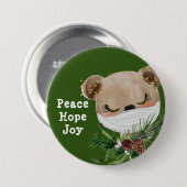 Peace Hope Joy Masked Bar Button (Vorne & Hinten)