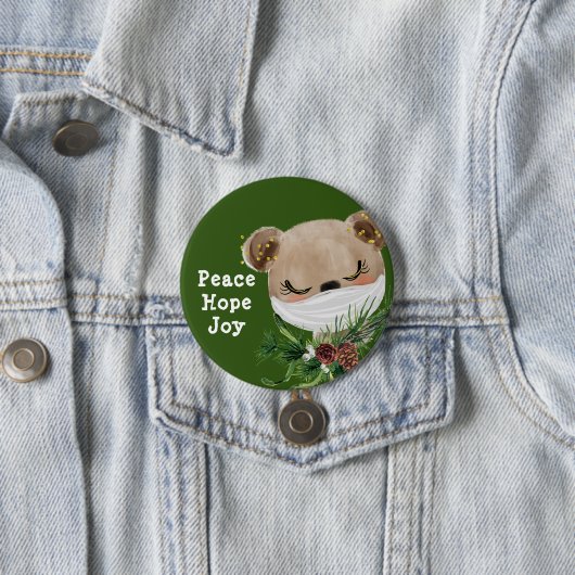 Peace Hope Joy Masked Bar Button (Beispiel)