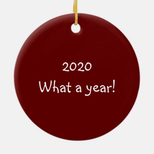 Peace Hope Joy Masked Cow Keramik Ornament (Hinten)