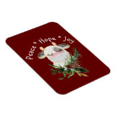 Peace Hope Joy Masked Cow Magnet (Rechte Seite)