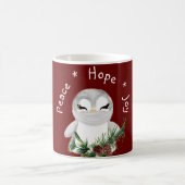 Peace Hope Joy Masked Penguin Kaffeetasse (Mittel)