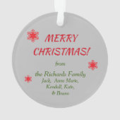 Peace Hope Liebe Afghanischer Hund Weihnachten Ornament (Rückseite)