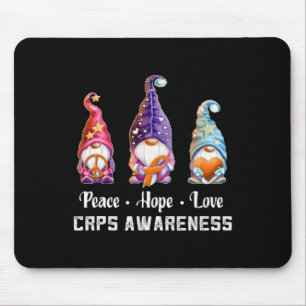 Peace Hope Liebe gewinnt CRPS-Bewusstsein Mousepad