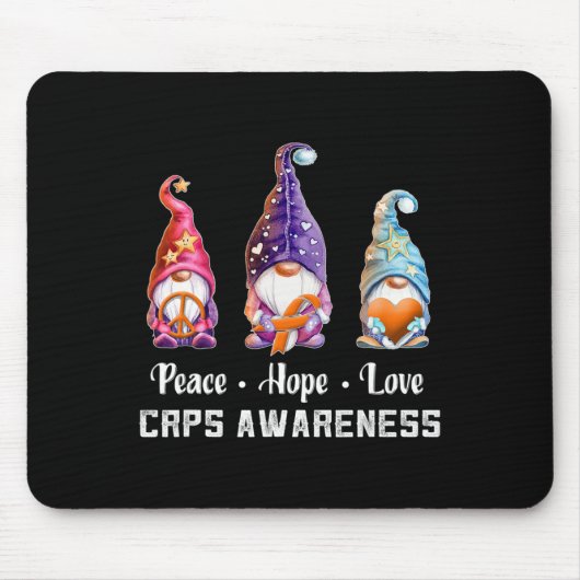 Peace Hope Liebe gewinnt CRPS-Bewusstsein Mousepad (Vorne)
