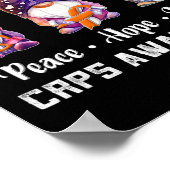 Peace Hope Liebe gewinnt Crps-Bewusstsein Poster (Ecke)