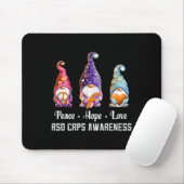 Peace Hope Liebe Gnomes Rsd Crps Bewusstsein Mousepad (Mit Mouse)