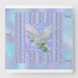 "Peace Hope Liebe" - große Uhr