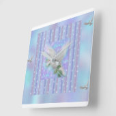 "Peace Hope Liebe" - große Uhr (Winkel)