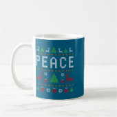 Peace I Come In Peace Couple Matching Ugly Christm Kaffeetasse (Links)