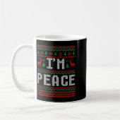 Peace I Come In Peace Couple Matching Ugly Christm Kaffeetasse (Links)