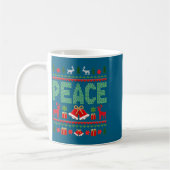 Peace I Come In Peace Couple Matching Ugly Christm Kaffeetasse (Links)