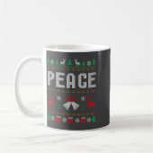 Peace I Come In Peace Couple Matching Ugly Christm Kaffeetasse (Links)