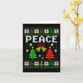 Peace I Come In Peace Couple Matching Ugly Christm Karte (Gelbe Blume)