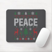 Peace I Come In Peace Couple Matching Ugly Christm Mousepad (Mit Mouse)