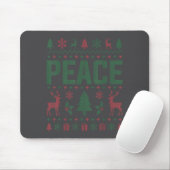 Peace I Come In Peace Couple Matching Ugly Christm Mousepad (Mit Mouse)