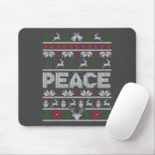 Peace I Come In Peace Couple Matching Ugly Christm Mousepad (Mit Mouse)