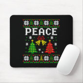 Peace I Come In Peace Couple Matching Ugly Christm Mousepad (Mit Mouse)