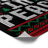 Peace I Come In Peace Couple Matching Ugly Christm Poster (Ecke)