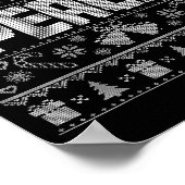 Peace I Come In Peace Couple Matching Ugly Christm Poster (Ecke)