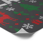 Peace I Come In Peace Couple Matching Ugly Christm Poster (Ecke)