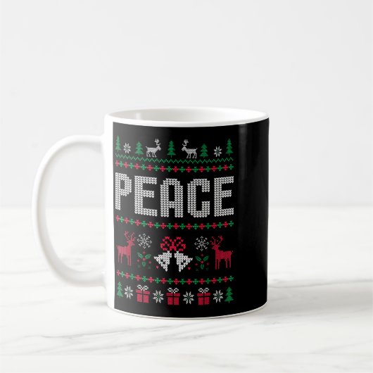 Peace I Come In Peace Matching Couple Ugly Merry C Kaffeetasse (Links)
