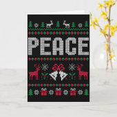 Peace I Come In Peace Matching Couple Ugly Merry C Karte (Gelbe Blume)