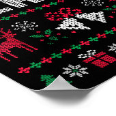 Peace I Come In Peace Matching Couple Ugly Merry C Poster (Ecke)