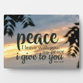 "Peace I Verlass with you" Tabletop Plaque Fotoplatte (Vorderseite)