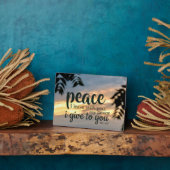 "Peace I Verlass with you" Tabletop Plaque Fotoplatte (Seite)