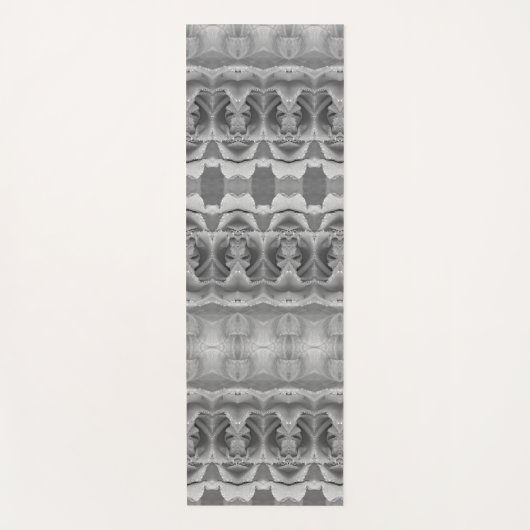 Peace Ikat 3 B&W Yogamatte (Vorderseite)