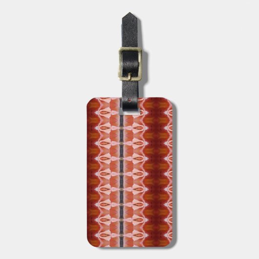 Peace Ikat 9 Gepäckanhänger (Vorderseite vertikal)