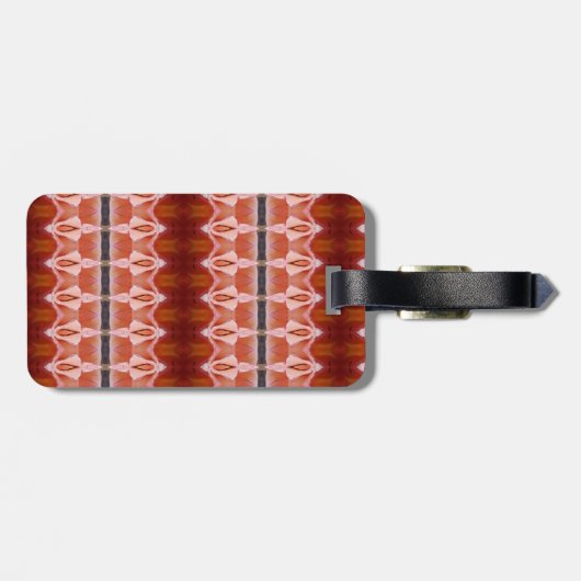 Peace Ikat 9 Gepäckanhänger (Rückseite horizontal)