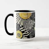 Peace in Bloom Abstract Mug Tasse (Links)
