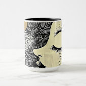Peace in Bloom Abstract Mug Tasse (Zentrum)
