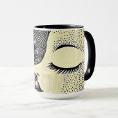 Peace in Bloom Abstract Mug Tasse (VorderseiteRechts)