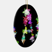 "PEACE" in Blume Art Print Keramikornament (Rechts)