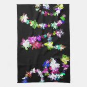 "PEACE" in Blume Art Print Küchentuch (Vertikal)